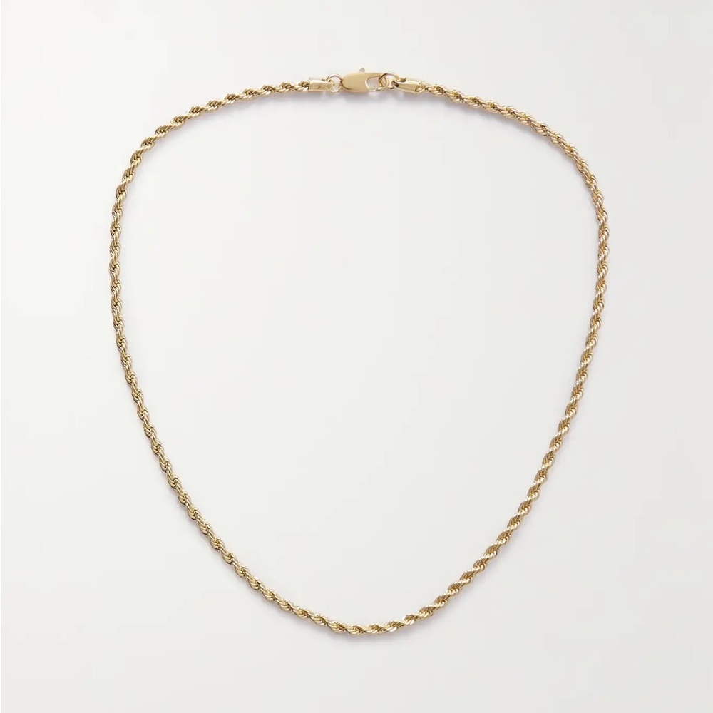 Classic Gold Rope Chain Necklace - Women's Jewelry